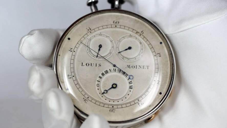 First chronograph watch by Louis Moinet